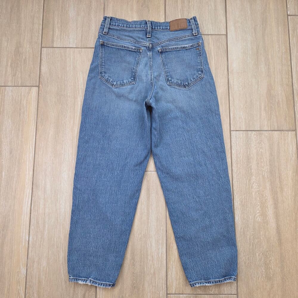 Madewell Balloon Jeans Women 27 High Rise Tapered Light Wash Denim 27x25 - Picture 4 of 13